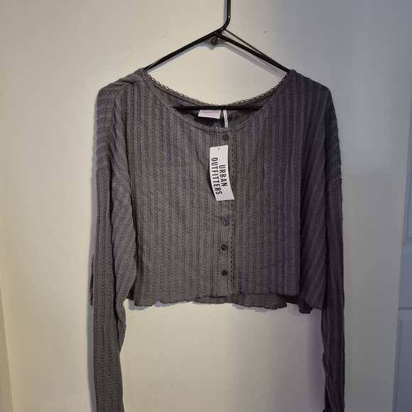 Urban Outfitters Sweaters - Gray Button-Up Cardigan